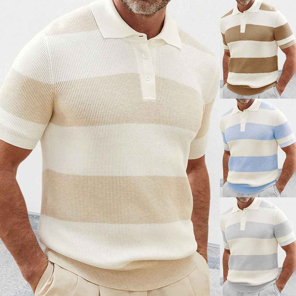 Men's Summer Short Sleeve Sweater for Comfort and Style