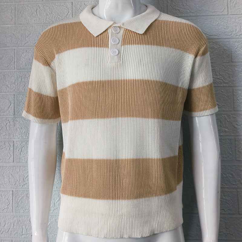 Men's Summer Short Sleeve Sweater for Comfort and Style