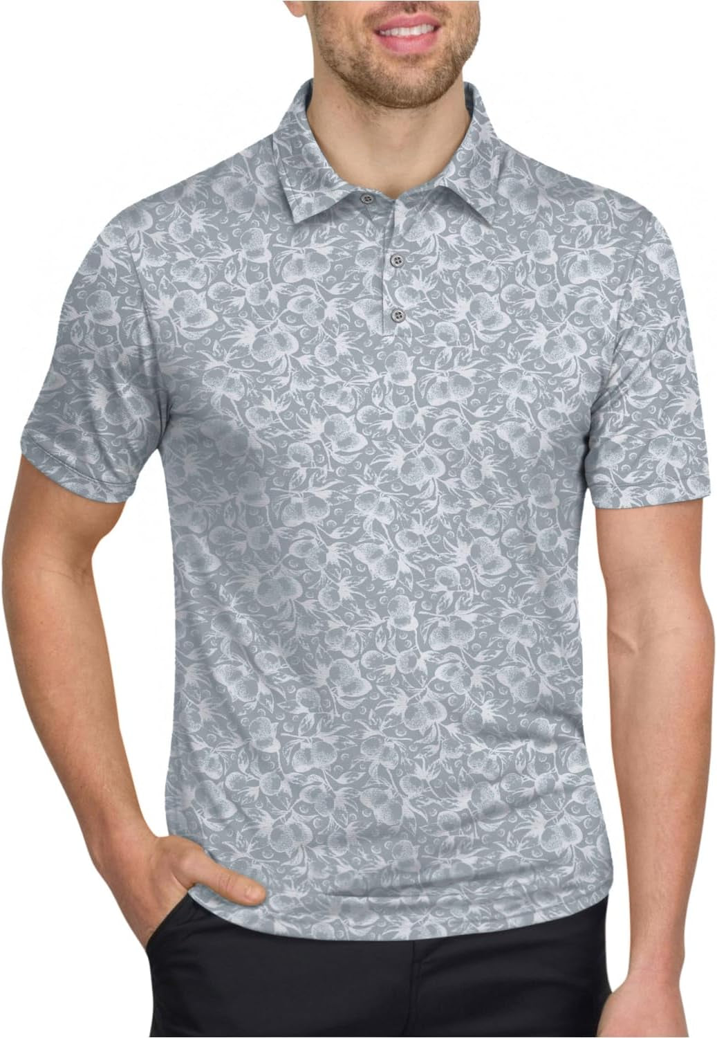 Quick Dry Golf Shirts for Men - Moisture Wicking Short-Sleeve Casual Polo Shirt