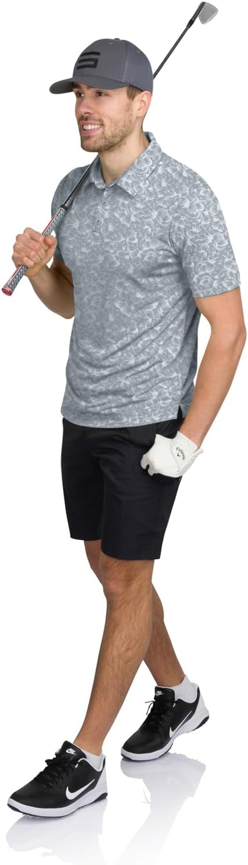 Quick Dry Golf Shirts for Men - Moisture Wicking Short-Sleeve Casual Polo Shirt