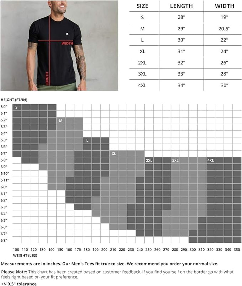 Men'S T-Shirts Soft Cotton Blend Crew Neck Tee S - 4XL Athletic Fit Plain & Logo Basic T-Shirt for Men