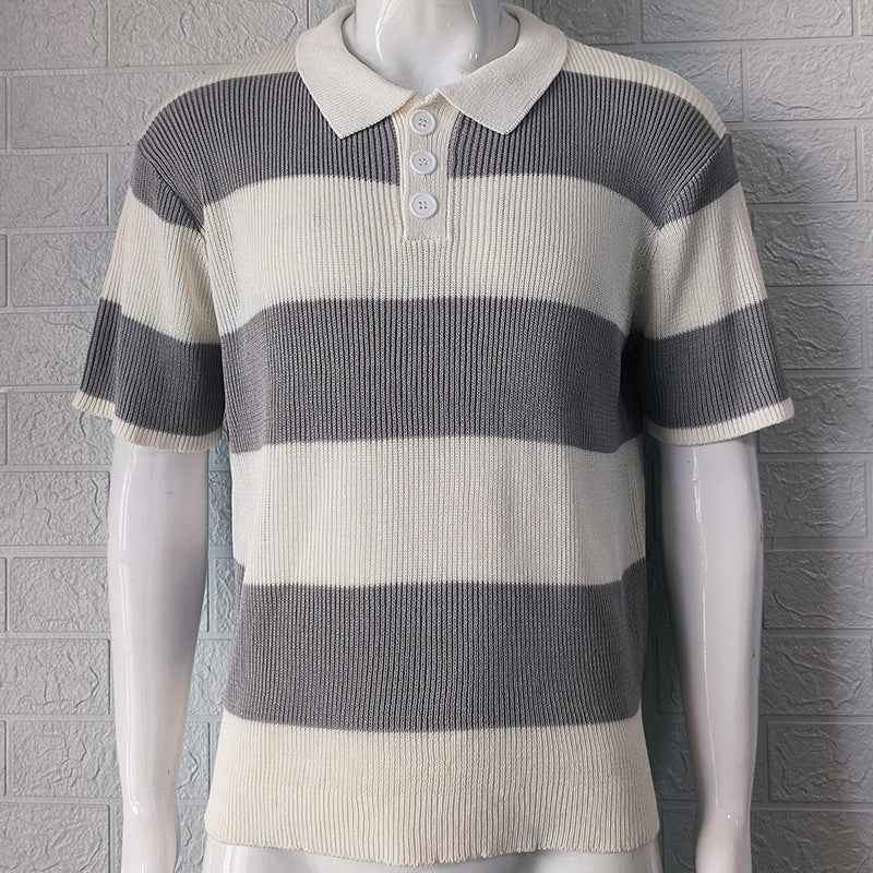 Men's Summer Short Sleeve Sweater for Comfort and Style
