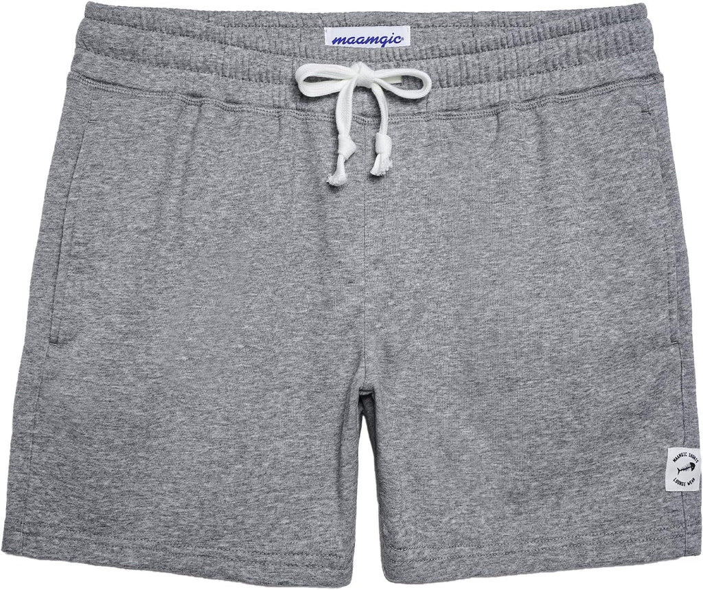 Mens Athletic Gym Shorts 5/7" Elastic Waist Casual Pajama Pocket Jogger Men Workout Short Pants